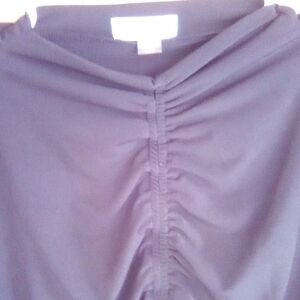 Calvin Klein Collection Plum Ruched Blouse